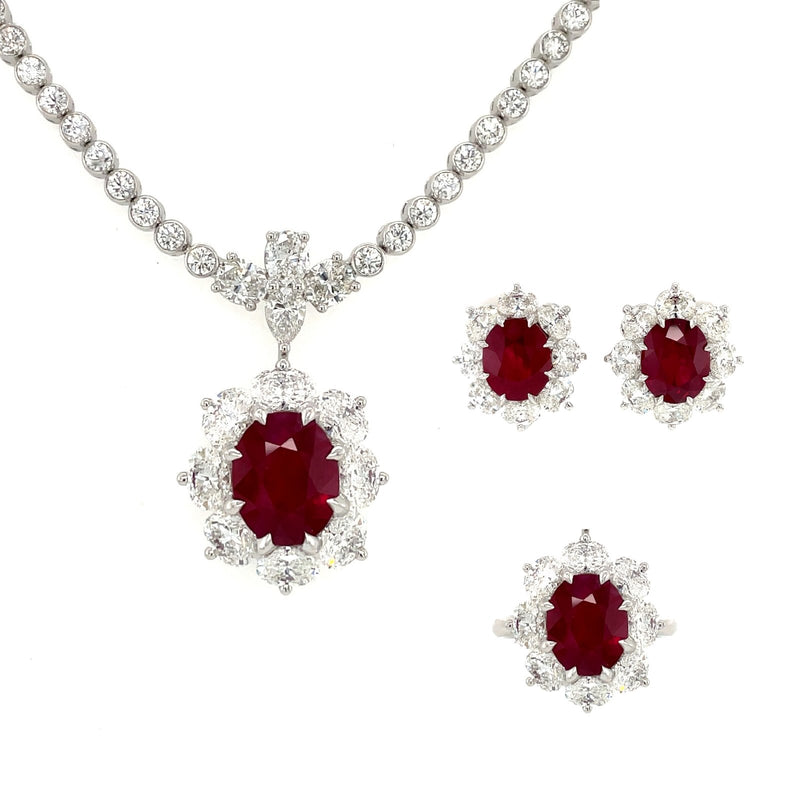 Ruby Diamond Set-Ruby Diamond Set - RNUJD00166