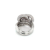 Ruby Diamond Snake Ring -