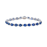 Sapphire and Diamond Bracelet-Sapphire and Diamond Bracelet - SBNEL00082
