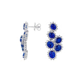 Sapphire and Diamond Earrings - SENEL00240