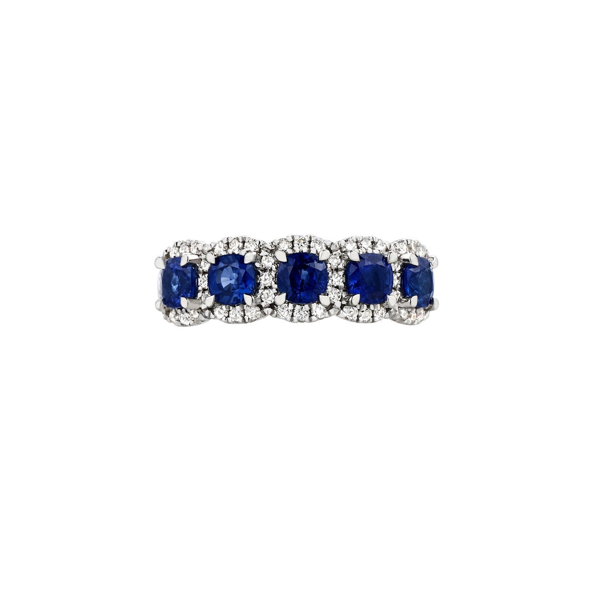 Sapphire Diamond Band - SRNEL00547