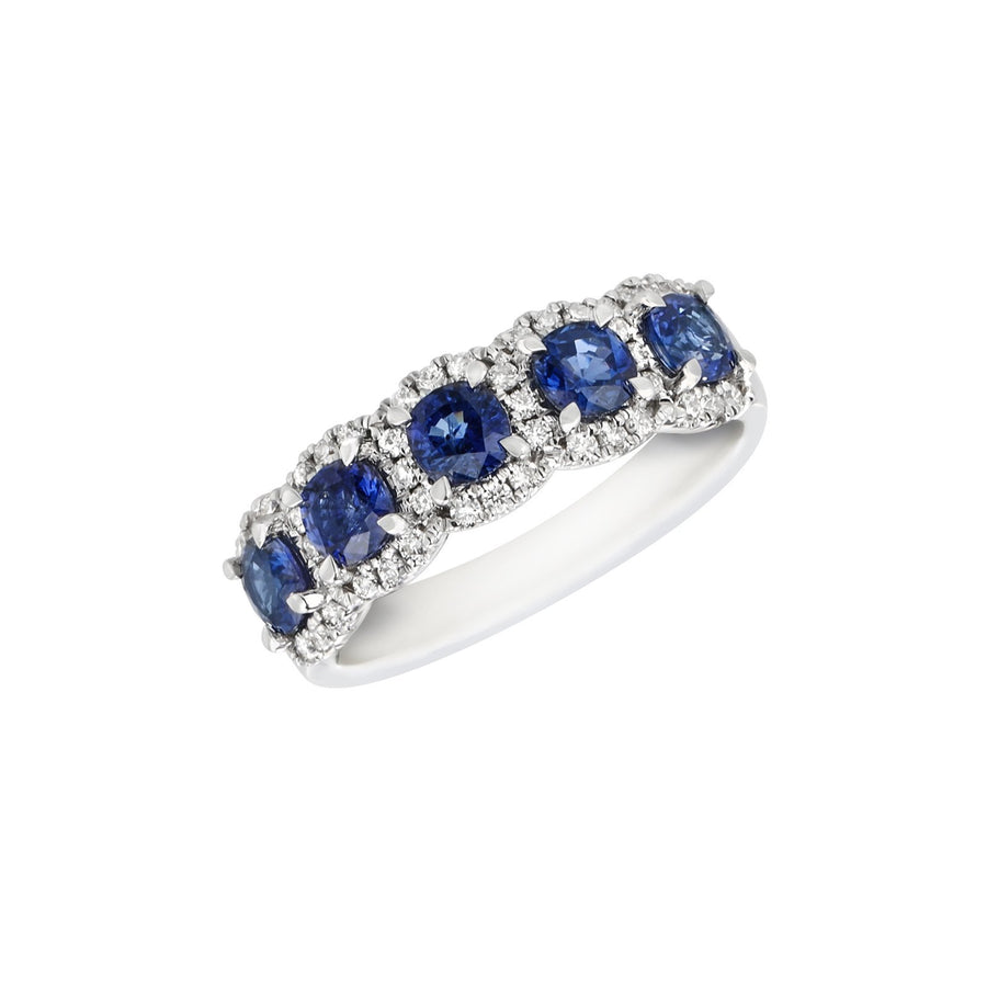 Sapphire Diamond Band - SRNEL00562
