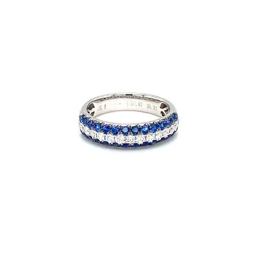 Sapphire Diamond Band -