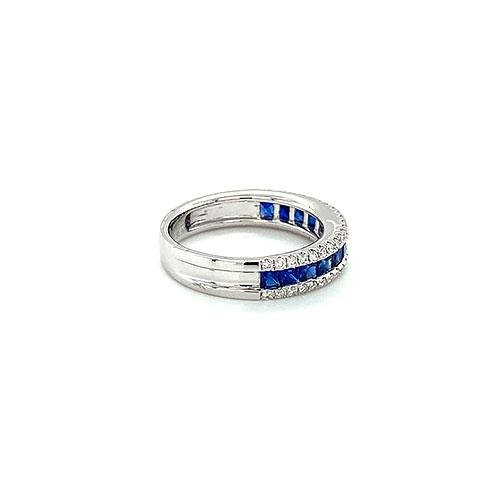 Sapphire Diamond Band -