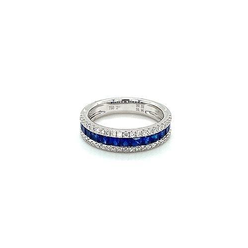 Sapphire Diamond Band -
