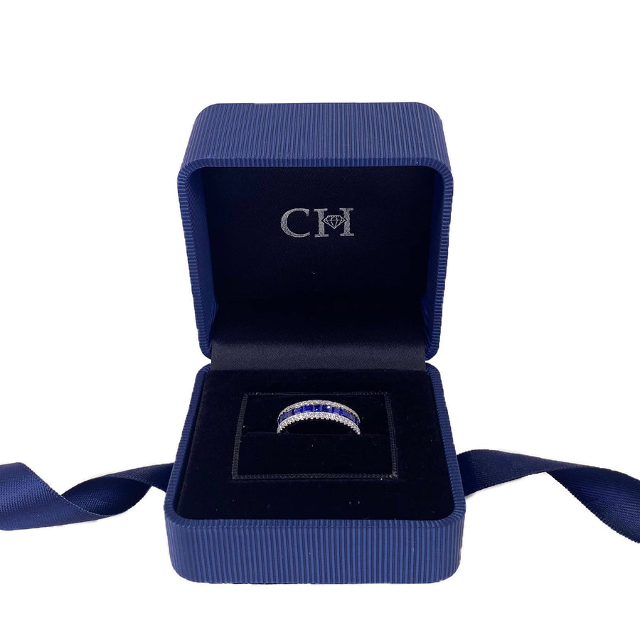 Sapphire Diamond Band -