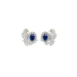 Sapphire Diamond Bird Earrings - SETIJ00737