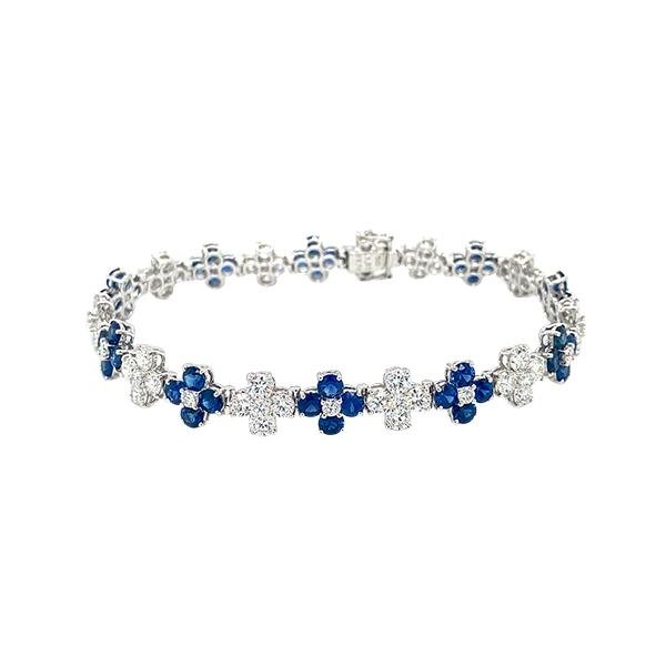 Sapphire Diamond Bracelet -