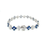 Sapphire Diamond Bracelet-Sapphire Diamond Bracelet -
