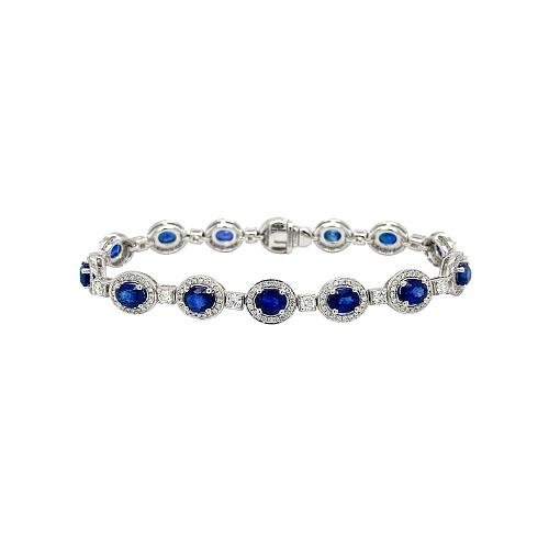 Sapphire Diamond Bracelet -