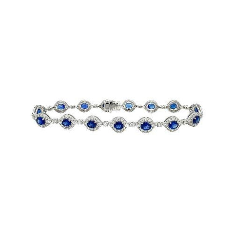 Sapphire Diamond Bracelet -