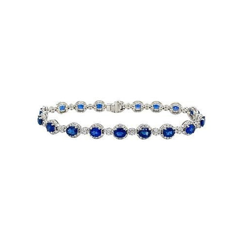 Sapphire Diamond Bracelet -