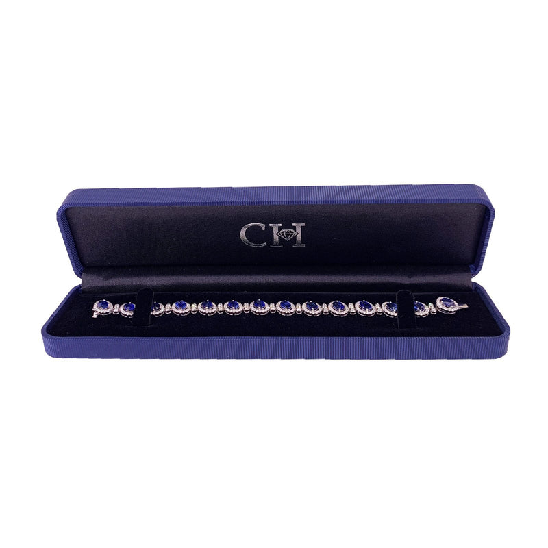 Sapphire Diamond Bracelet-Sapphire Diamond Bracelet - SBEDW00133