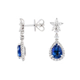 Sapphire Diamond Earrings - SENEL00082