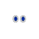 Sapphire Diamond Earrings-Sapphire Diamond Earrings - SESPK00125
