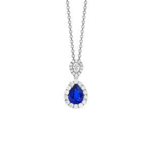 Sapphire Diamond Necklace - P27987-S