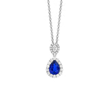 Sapphire Diamond Necklace - P27987-S