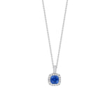 Sapphire Diamond Necklace - P6301-S