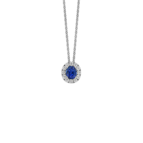 Sapphire Diamond Necklace - P6556-S