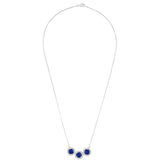 Sapphire Diamond Necklace - SNNEL00182