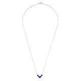 Sapphire Diamond Necklace-Sapphire Diamond Necklace - SNNEL00190