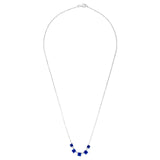 Sapphire Diamond Necklace-Sapphire Diamond Necklace - SNNEL00208