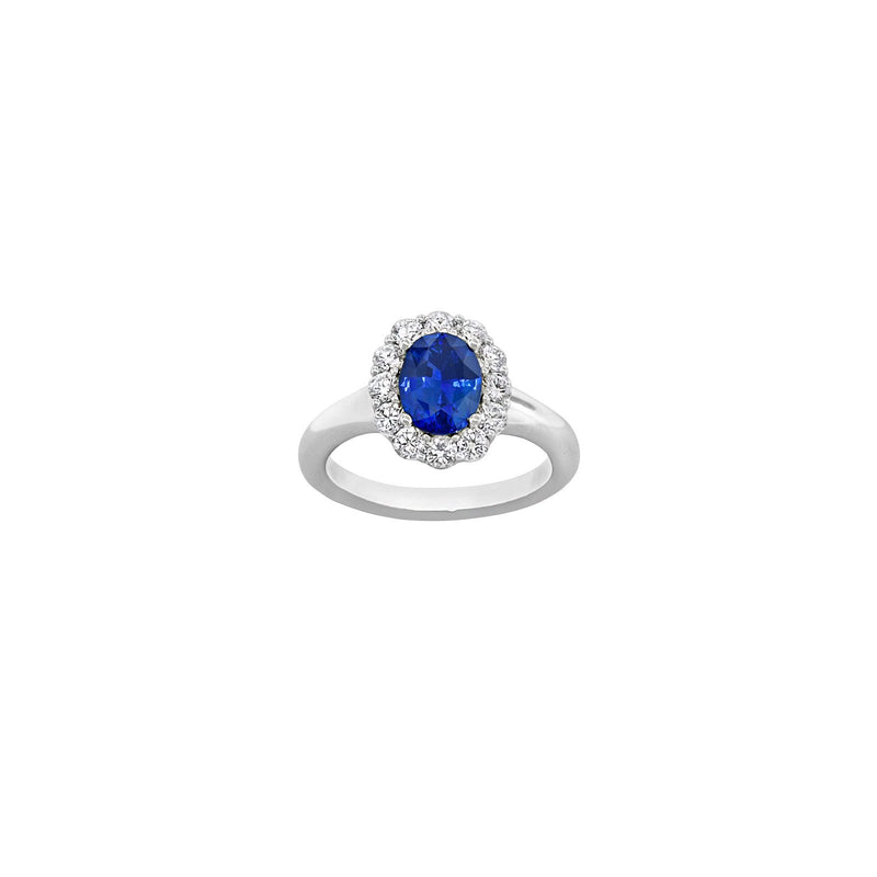 Sapphire Diamond Ring-Sapphire Diamond Ring -