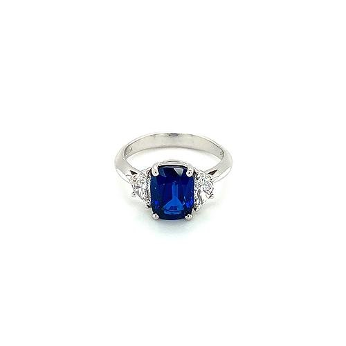 Sapphire Diamond Ring-Sapphire Diamond Ring -