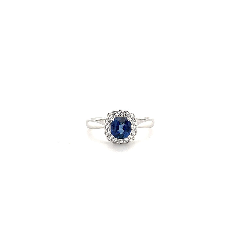 Sapphire Diamond Ring-Sapphire Diamond Ring - SRDRA02188