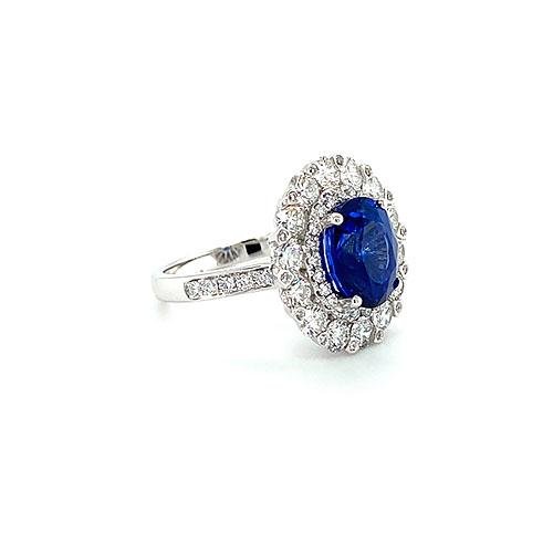 Sapphire Diamond Ring-Sapphire Diamond Ring -
