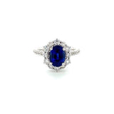 Sapphire Diamond Ring-Sapphire Diamond Ring -