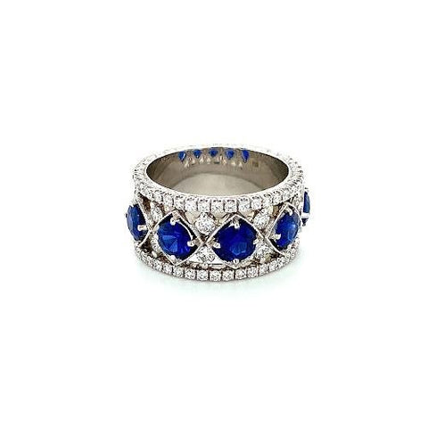 Sapphire Diamond Ring -