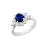 Sapphire Diamond Ring-Sapphire Diamond Ring - SRNEL00299