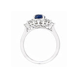Sapphire Diamond Ring-Sapphire Diamond Ring - SRNEL00299