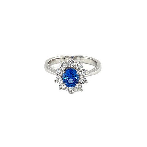 Sapphire Diamond Ring-Sapphire Diamond Ring - SRNEL00307