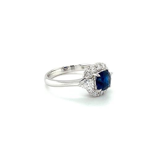 Sapphire Diamond Ring -