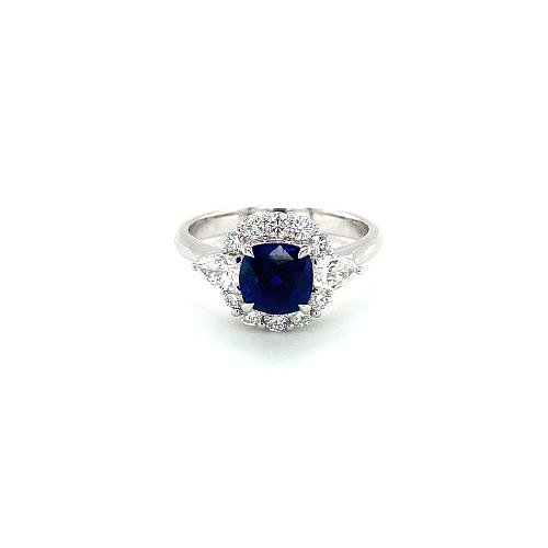 Sapphire Diamond Ring-Sapphire Diamond Ring -