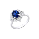 Sapphire Diamond Ring-Sapphire Diamond Ring - SRNEL00398