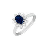 Sapphire Diamond Ring - SRNEL00463