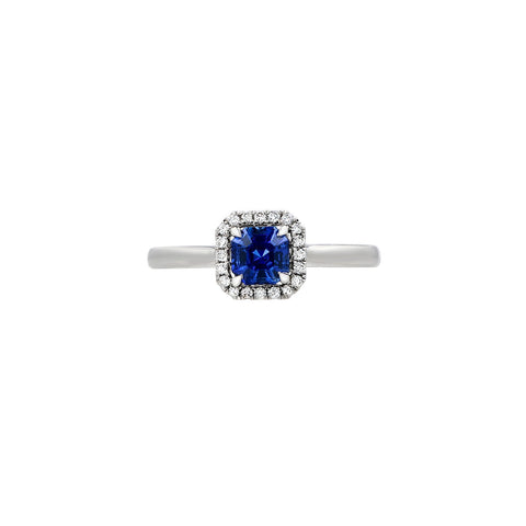 Sapphire Diamond Ring-Sapphire Diamond Ring - SRNEL00497