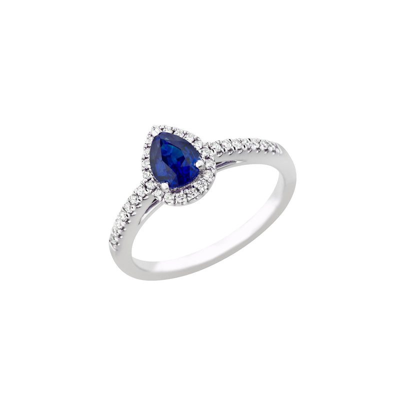 Sapphire Diamond Ring-Sapphire Diamond Ring - SRNEL00505
