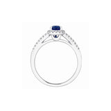 Sapphire Diamond Ring-Sapphire Diamond Ring - SRNEL00505