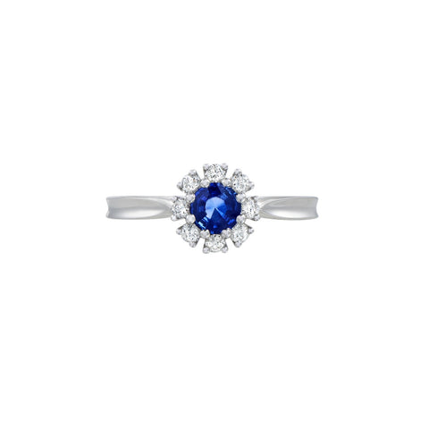 Sapphire Diamond Ring-Sapphire Diamond Ring - SRNEL00513