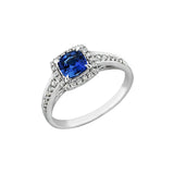 Sapphire Diamond Ring-Sapphire Diamond Ring - SRNEL00521