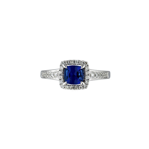 Sapphire Diamond Ring-Sapphire Diamond Ring - SRNEL00521