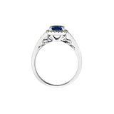 Sapphire Diamond Ring-Sapphire Diamond Ring - SRNEL00521