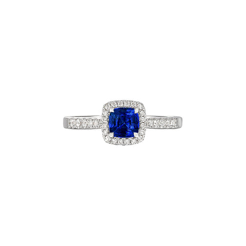 Sapphire Diamond Ring-Sapphire Diamond Ring - SRNEL00588