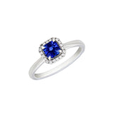 Sapphire Diamond Ring-Sapphire Diamond Ring - SRNEL00596