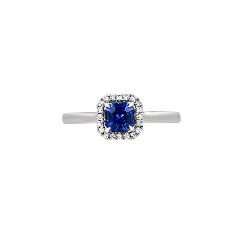Sapphire Diamond Ring-Sapphire Diamond Ring - SRNEL00596
