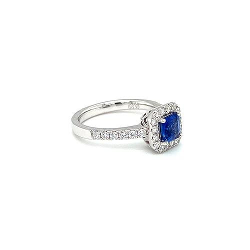 Sapphire Diamond Ring -